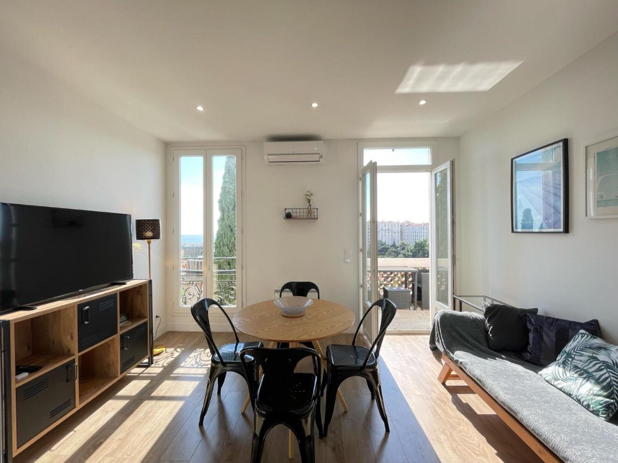 Nice Renting - Cambrai - Luxurious Sea View Terrasse - King Bed - Parking - Ac - Fully Equipped エクステリア 写真